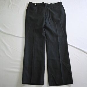 Bespoke 36x32 Gray Side Belted Fully Lined Bootcut Wool‎ Mens Dress Pants